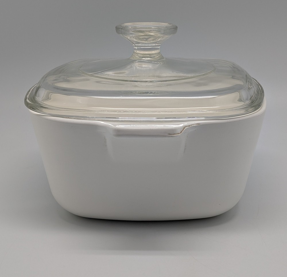 Corning Ware Pyroceram C-20 Cornflower Blue Casserole Dish with Pyrex A/C Lid