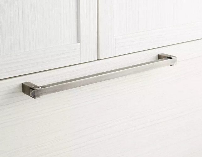 15" HOVLAND  SOLID BRASS APLIANCE PULL- ANTIQUE BRASS