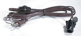 B&P Lamp Cord Set W/Switch And Candelabra Socket