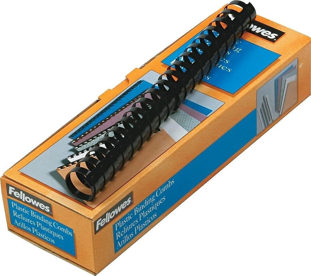 Professional Plastic Comb Bindings - 1 Inch, 10-Pack for Reports & Presentations