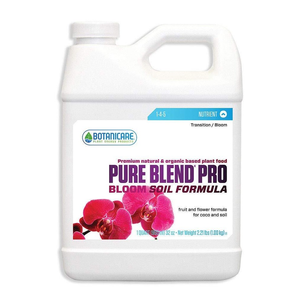 Botanicare Pure Blend Pro Bloom Soil Formula 1 qt Quart Nutrient