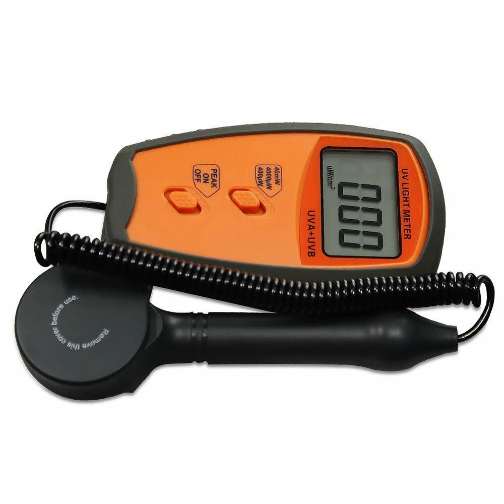 UVA UVB Meter UV Light Meter Radiometer Intensity Measurement Tester 0~40mW/c㎡