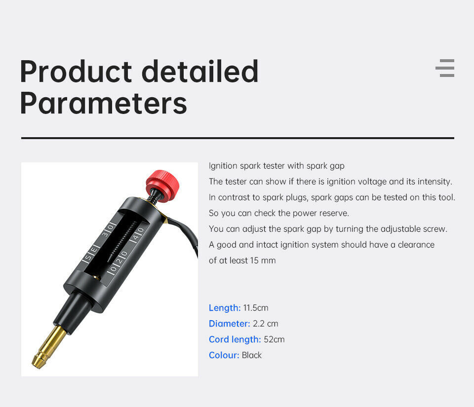 New Spark Plug Tester & Ignition Coil Diagnostic Tool for Engines