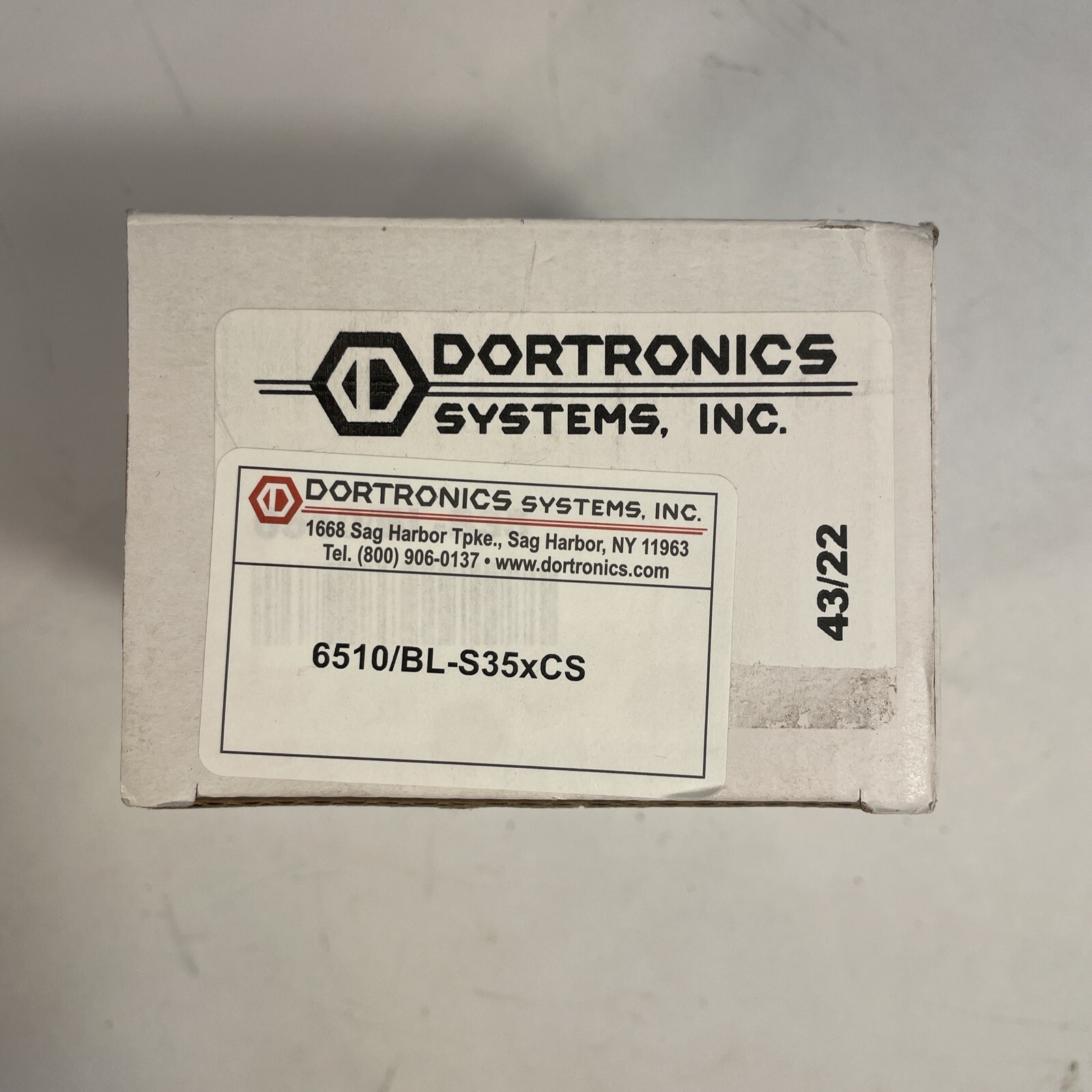 Dortronics 6510/BL-S35 Blue Emergency Pull Station 30VAC/DC New Unused