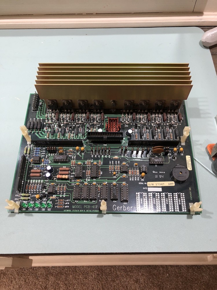 GERBER HS15 Plotter - Main Circuit Board PCB-417 Mainboard CPU P53145C