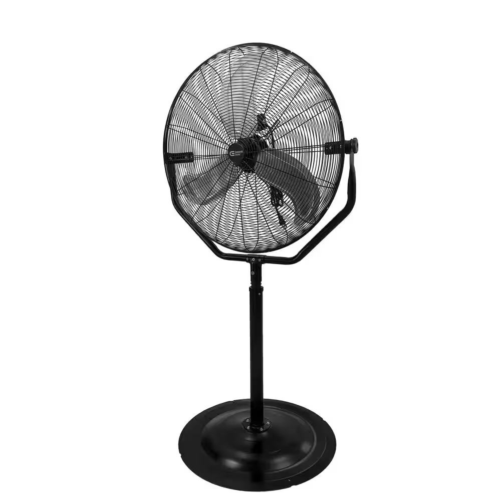 Adjustable-Height 30 In. Easy-Assembly Pedestal Fan