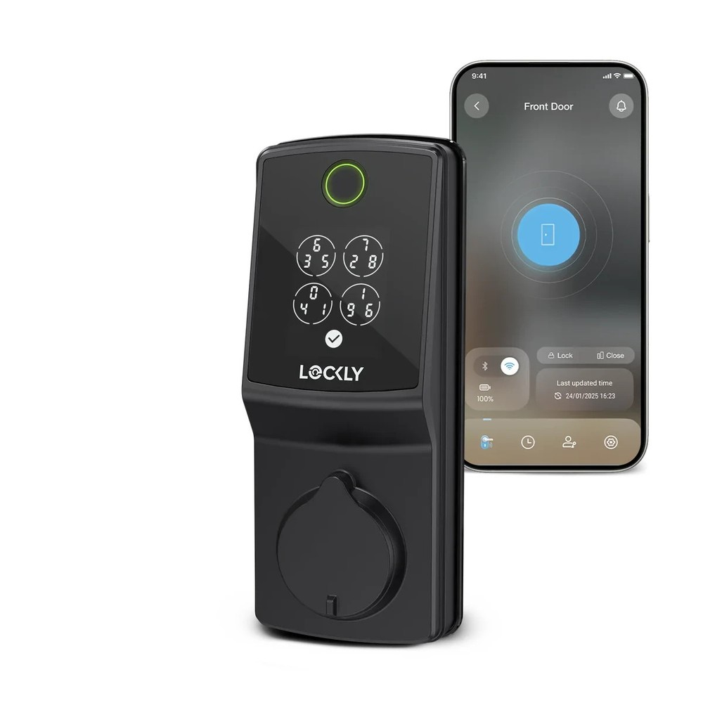 Lockly Secure Pro Deadbolt Smart Lock with Built-in Wi-Fi, TapCom Compatible