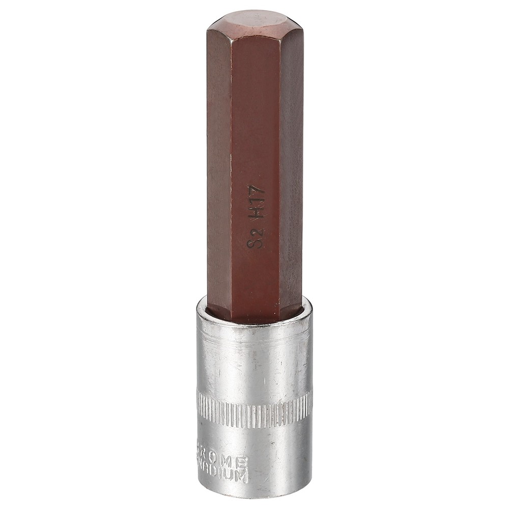 Hex Bit Socket H17 1/2" Drive 4" Length S2 Steel Long Bit CR-V Socket
