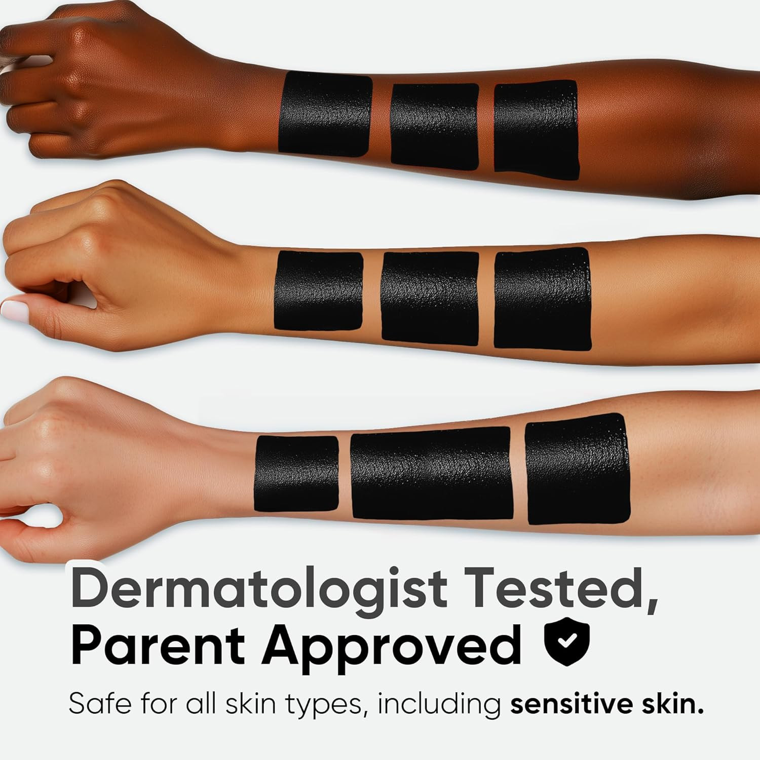 PRO Black Face Paint Stick - Waterproof Body Paint for Adults & Kids Eye Black B