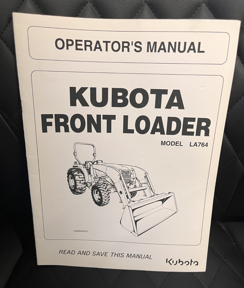 KUBOTA-Front Loader-Model LA764-Operator's Manual