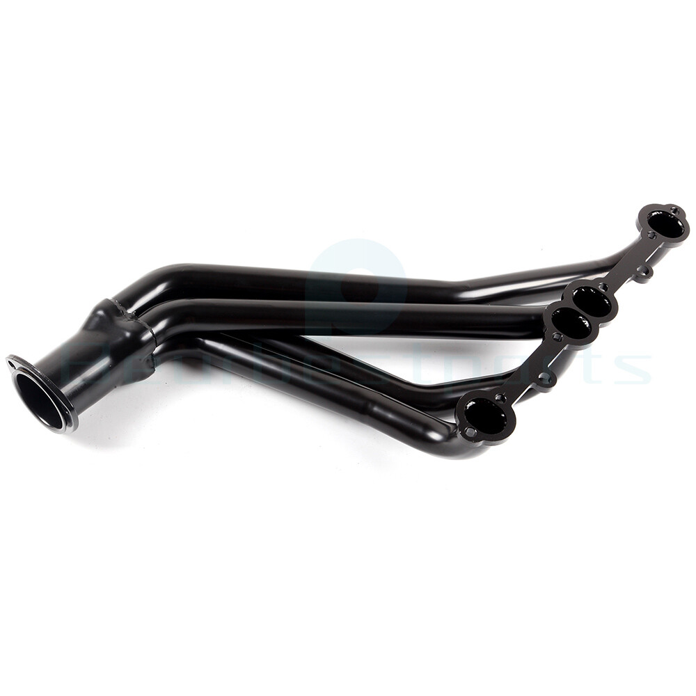 For GMT C/K 5.0L 5.7L SBC 84-91 Long Tube Exhaust Header Manifold Black Painted