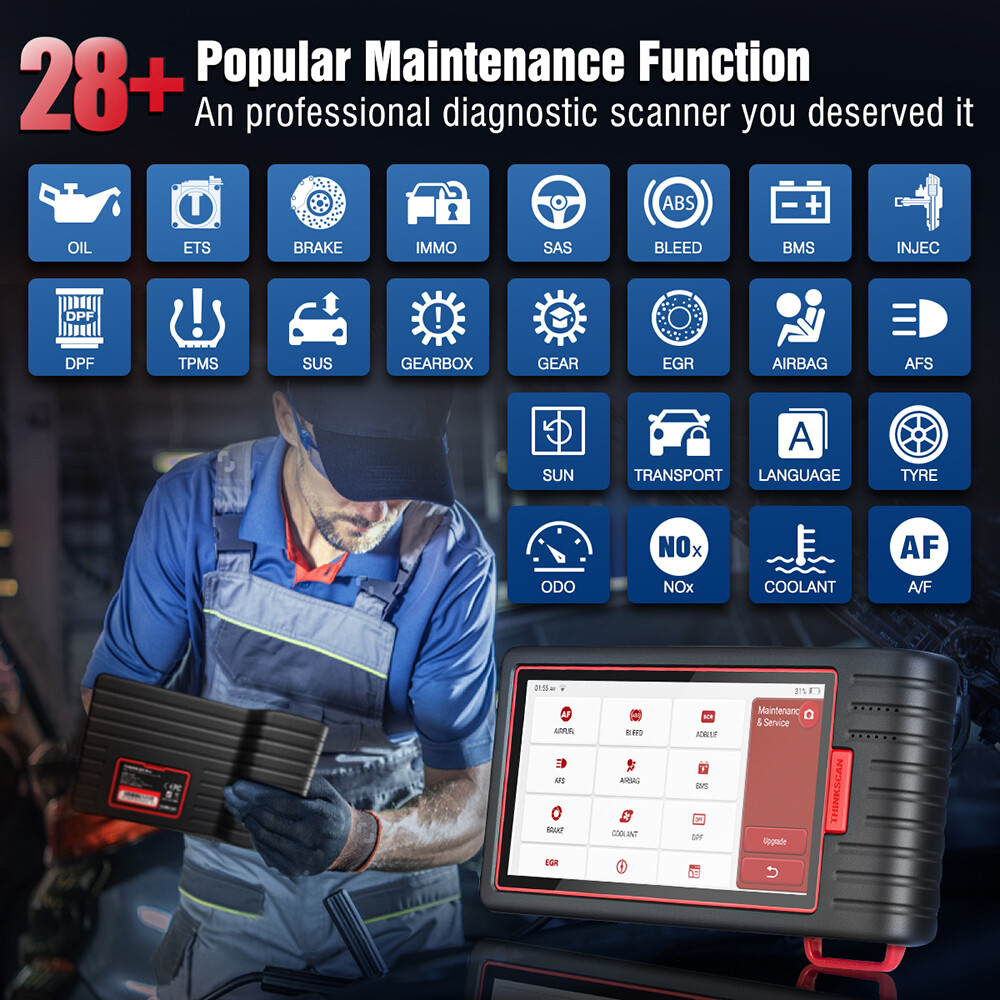 2026 Thinkcar OBD2 Scanner Wireless Thinkscan Max 2 Car Diagnostic Tool CANFD