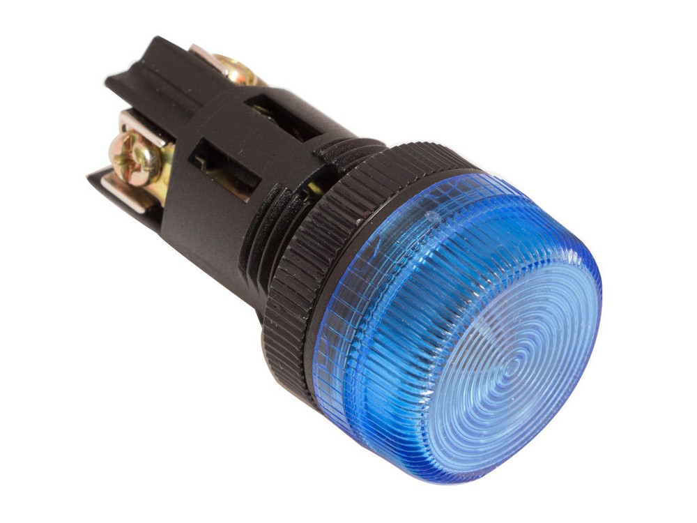 NPL-22 ATI Blue LED Pilot Indicator Light 22mm 24V AC/DC Replaceable Lamp