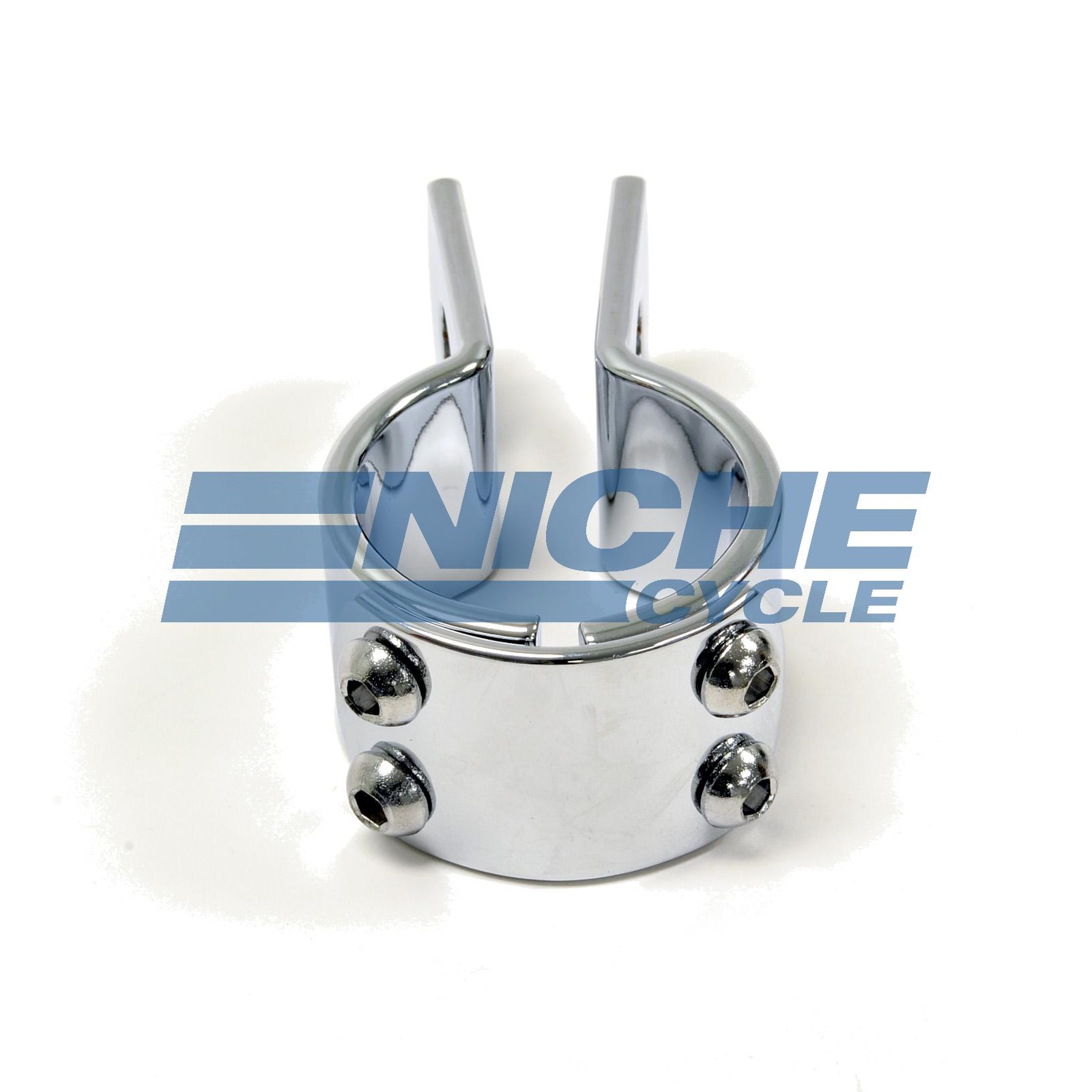 3-Piece Exhaust Frame Footpeg Hanger Motorcycle Clamp Chrome 1-1/8"