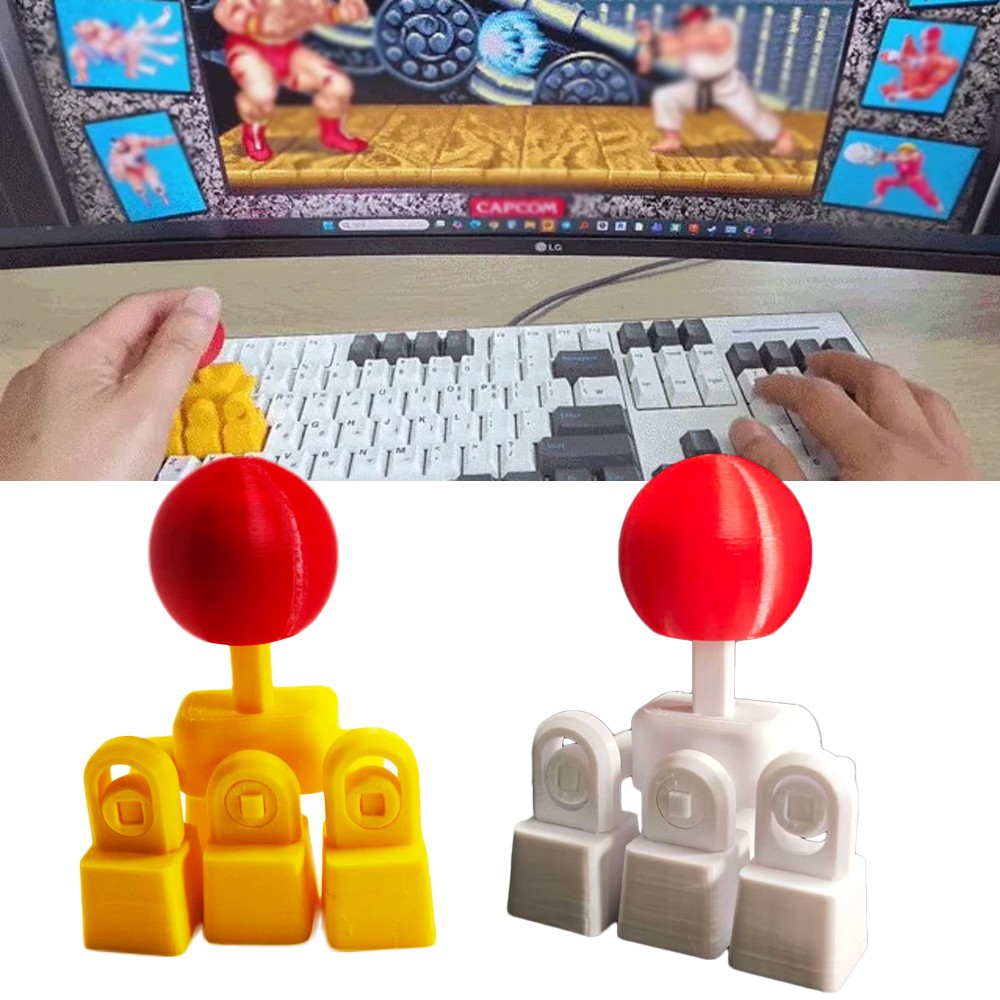 3D Printed Keyboard Joystick WASD Directional Key Mod for Mechanical Keyboards