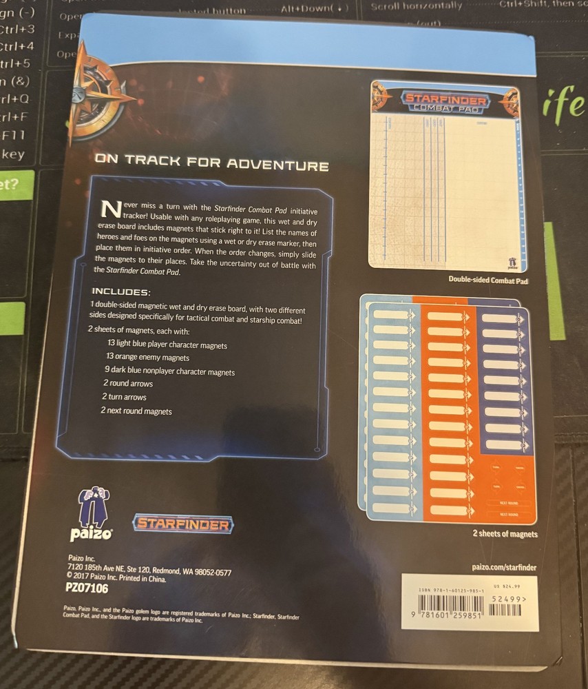 Starfinder Combat Pad Deck Paizo