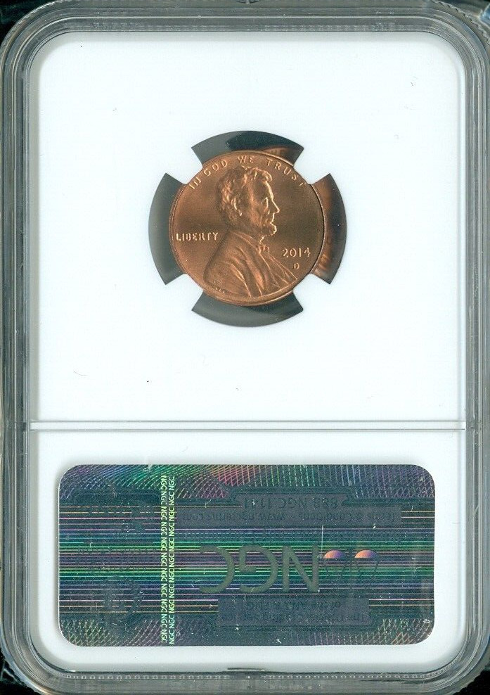 2014-D Lincoln Cent NGC MS67 RD Quality
