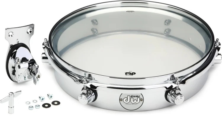 DW Design Series Chrome Piccolo Tom w/bracket - 12"