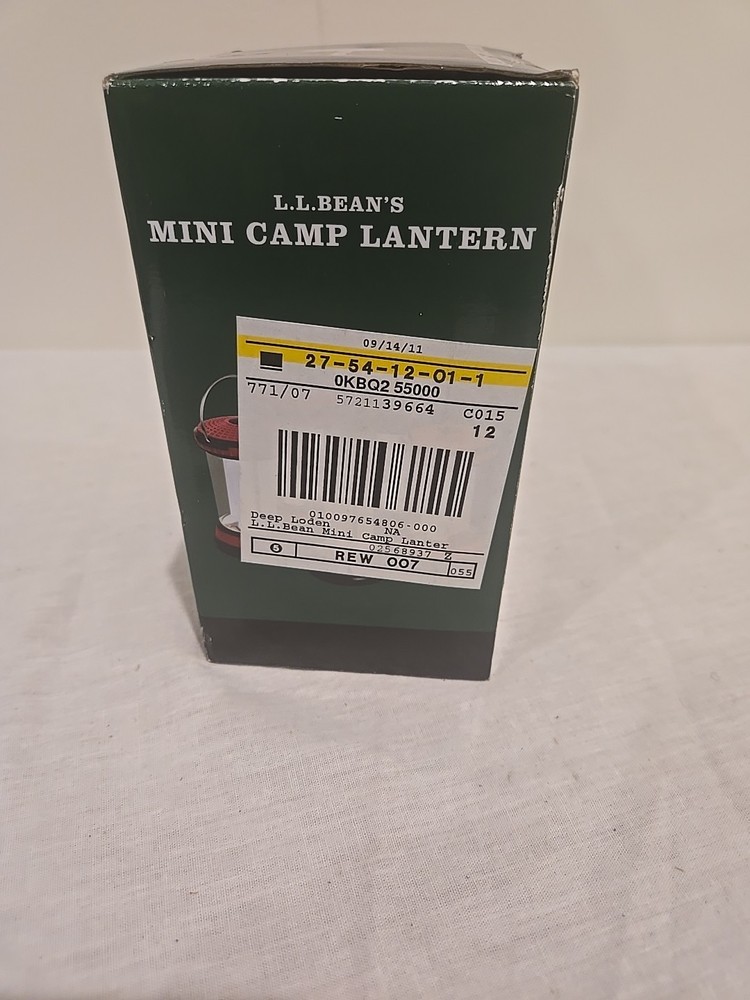 LL Bean Mini Camp Lantern Battery Powered 6” camping light