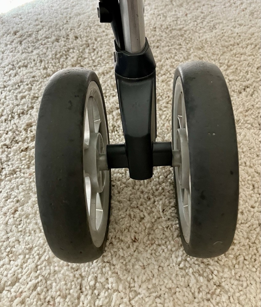 Chicco Keyfit Caddy Stroller - Replacement Front Wheels. - Silver Double Wheels.