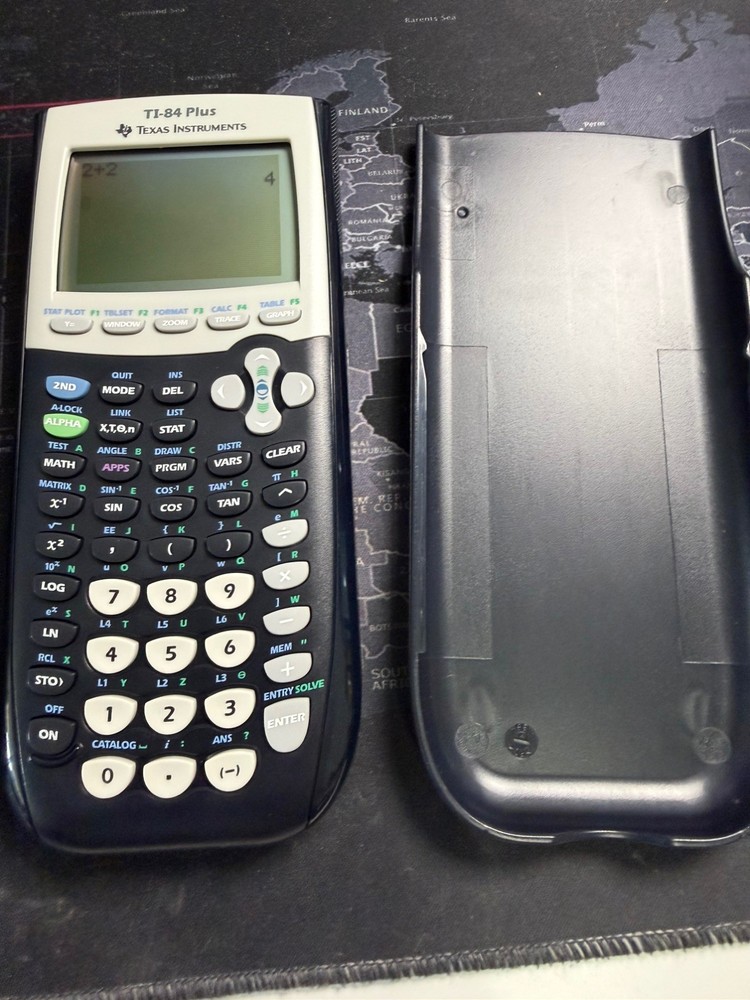 Texas Instruments TI-84 Plus Graphing Calculator Black With Cover