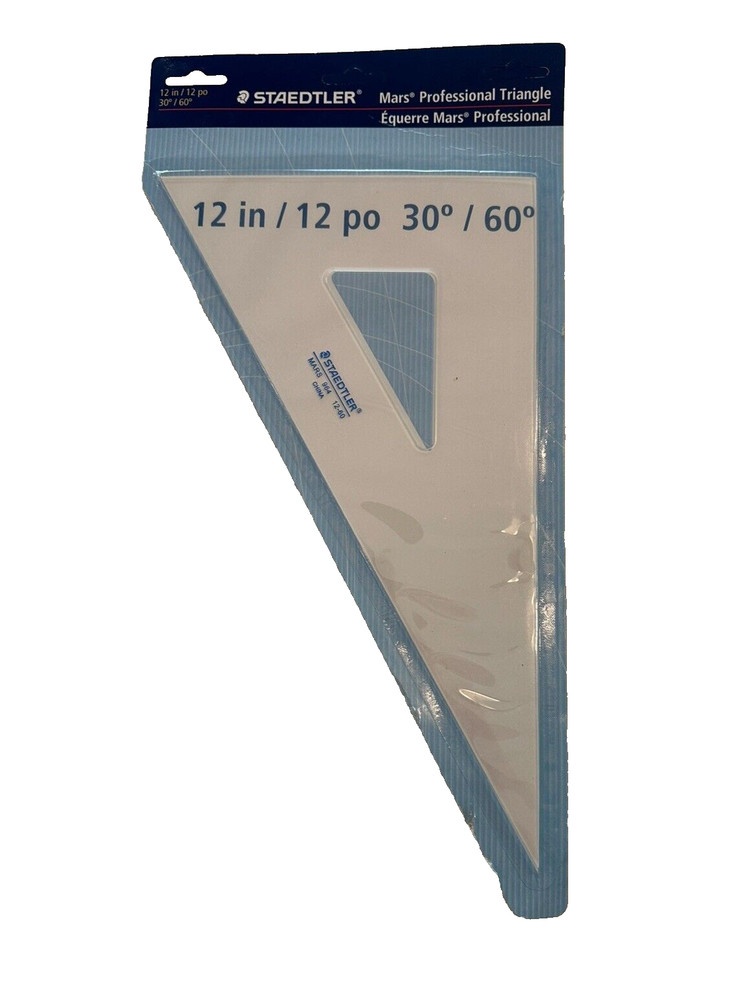 STAEDTLER Mars 964 Professional 12” Triangle 30 / 60 Drafting Tool