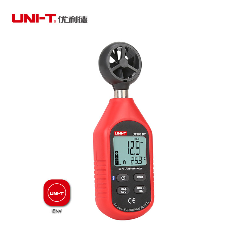 UNI-T UT363BT Digital LCD Anemometer Bluetooth Wind Speed meter Temperature Test