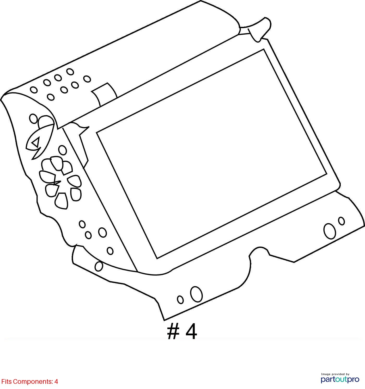 Info-GPS-TV Screen Display Dash Mounted 7" Screen Fits 13 LR4 4211874