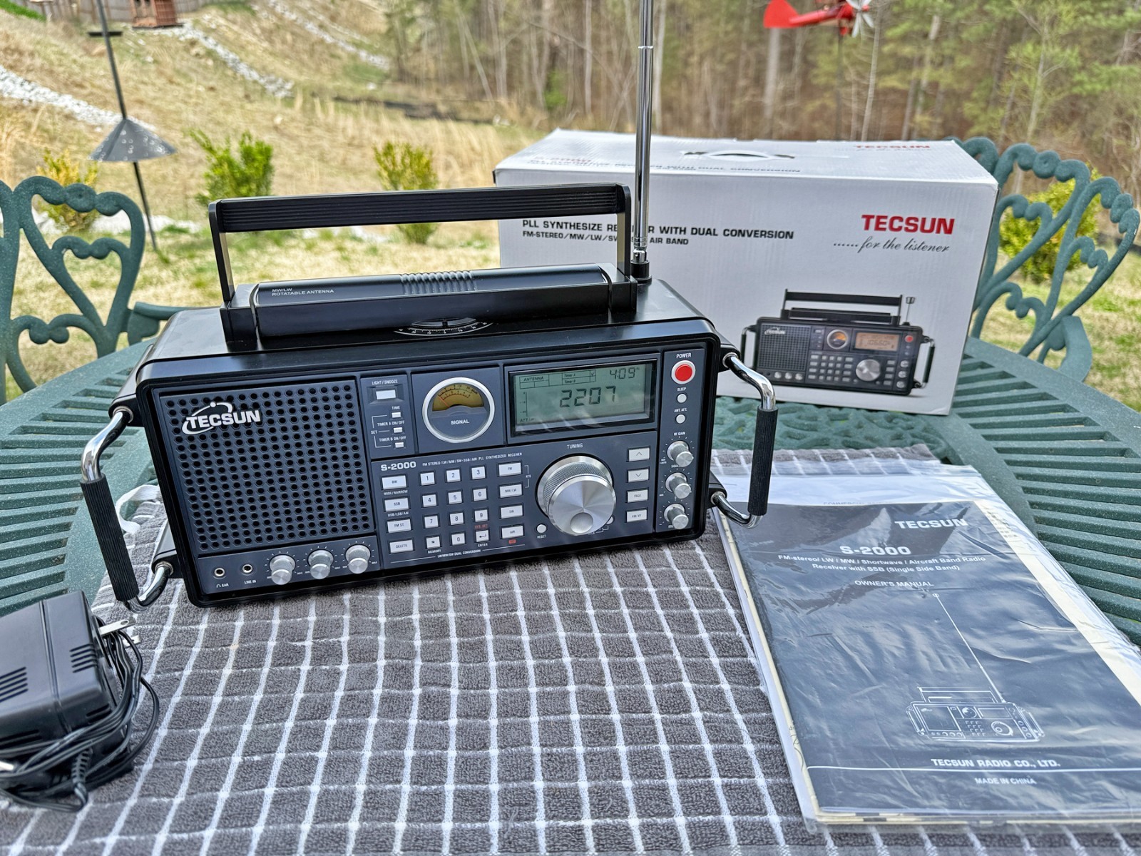 Tecsun S-2000 Shortwave Radio Receiver w/ Antenna – LW/MW/SW/FM/AIR