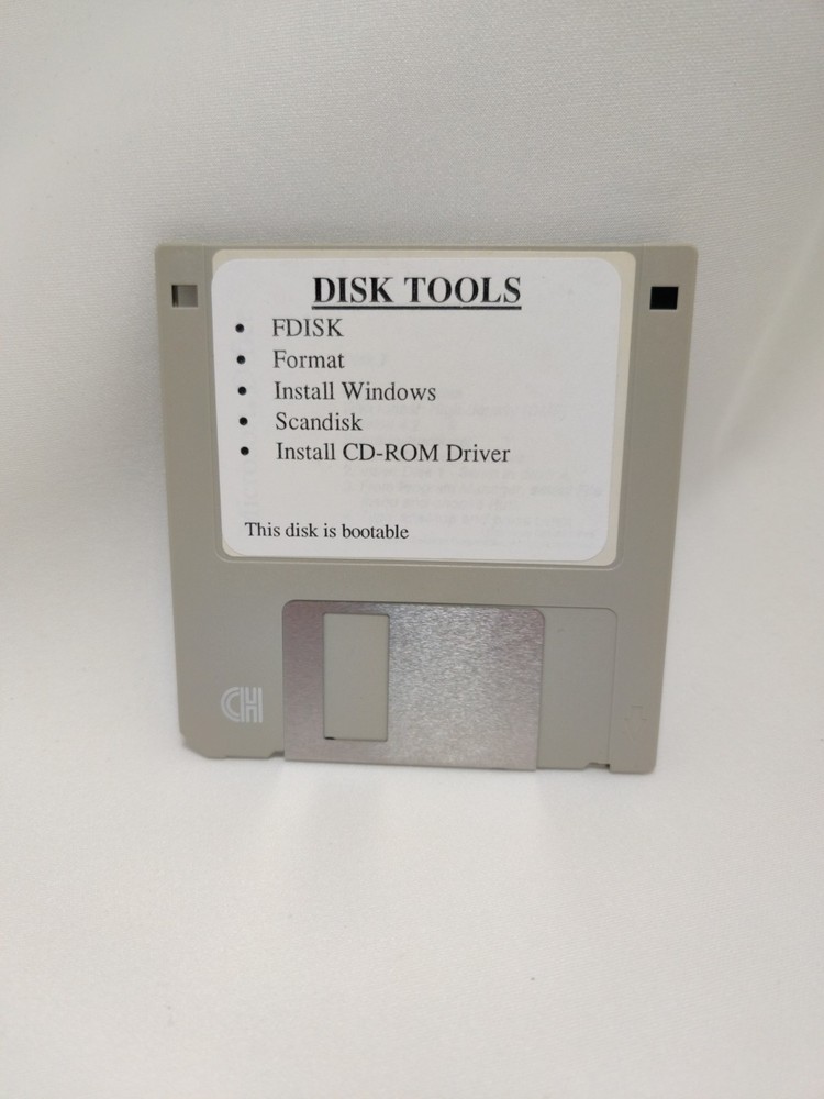 Disk Tools FDISK Install Floppy Diskette Windows - Used