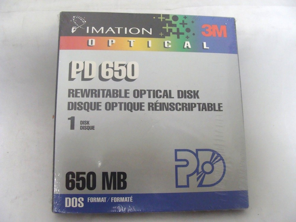 IMATION 46709 3M PD650 REWRITABLE OPTICAL DISK 650MB