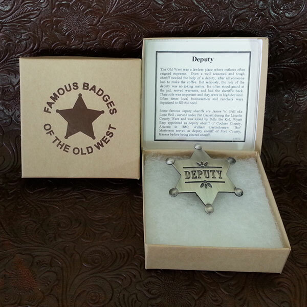 Old Western   Deputy  Badge - Boxed