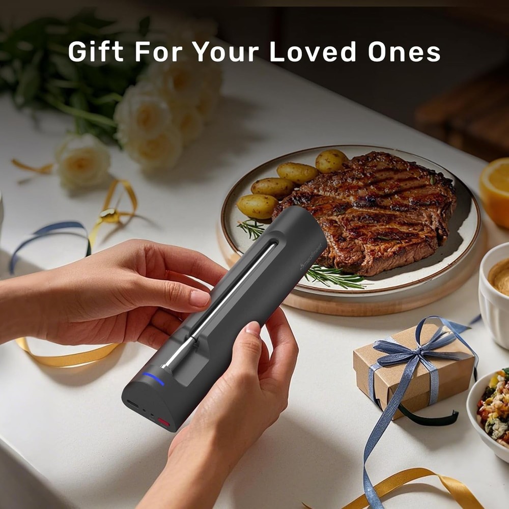 Wireless Meat Thermometer, Bluetooth Thermometer, Smart Digital Wireless Meat...