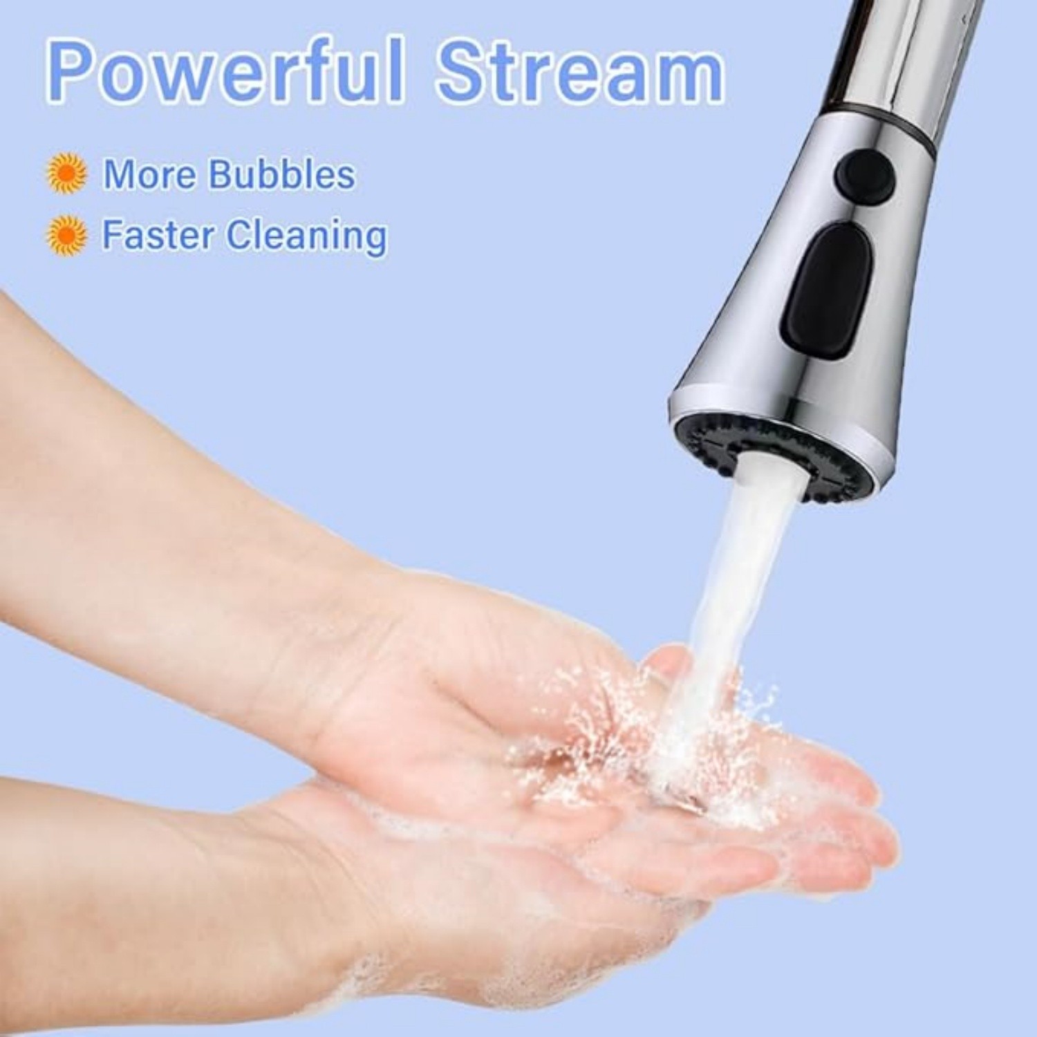 Kitchen Faucet Head Replacement,Pull Down Kitchen Spray Head Sink Spray Nozzle