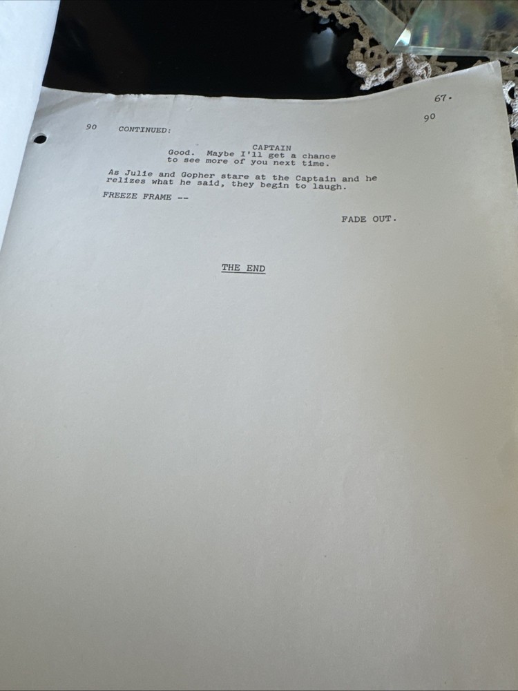 “THE LOVE BOAT” show script K-91