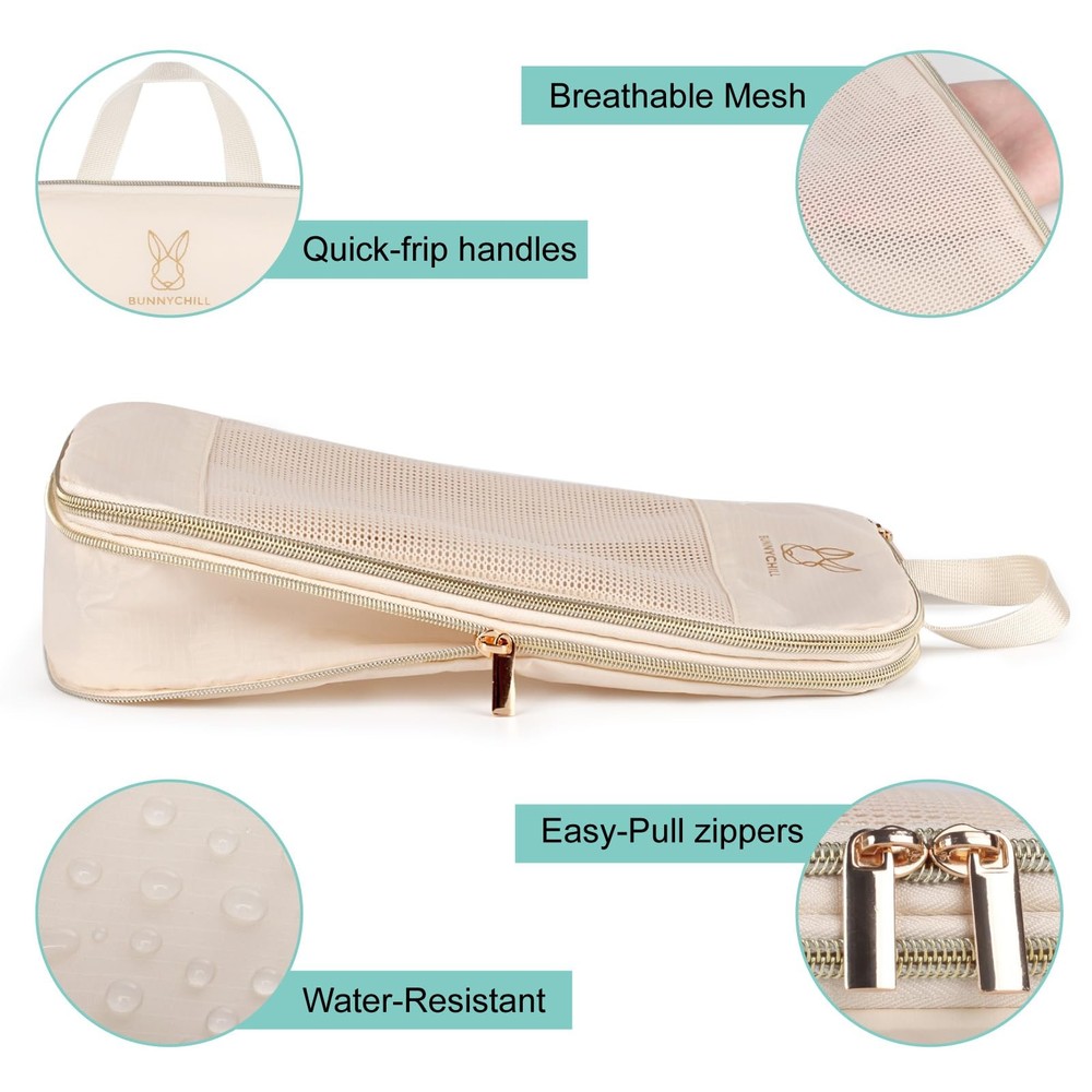 Expandable Compression Packing Cubes for Suitcases,6 Set Lightweight Compress...