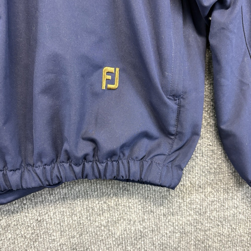 Footjoy Jacket Men Large Blue Pullover Long Sleeve Golf Windbreaker