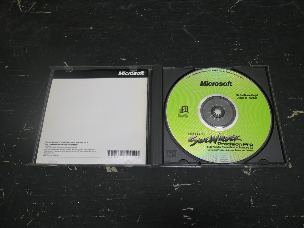 Microsoft Sidewinder Precision Pro Windows 95 CD ROM
