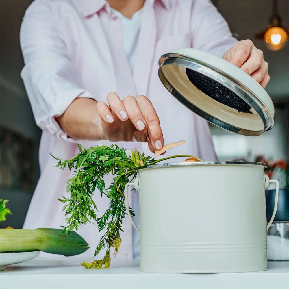 10 Pack 6.7 Inch Compost Bin Filter Inserts for Standard Compost Containers