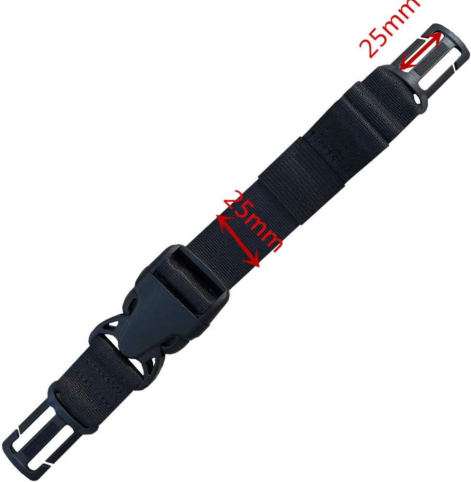 [2 Pack Backpack Chest Strap Sternum Strap- Suitable for Webbing on the Backpack