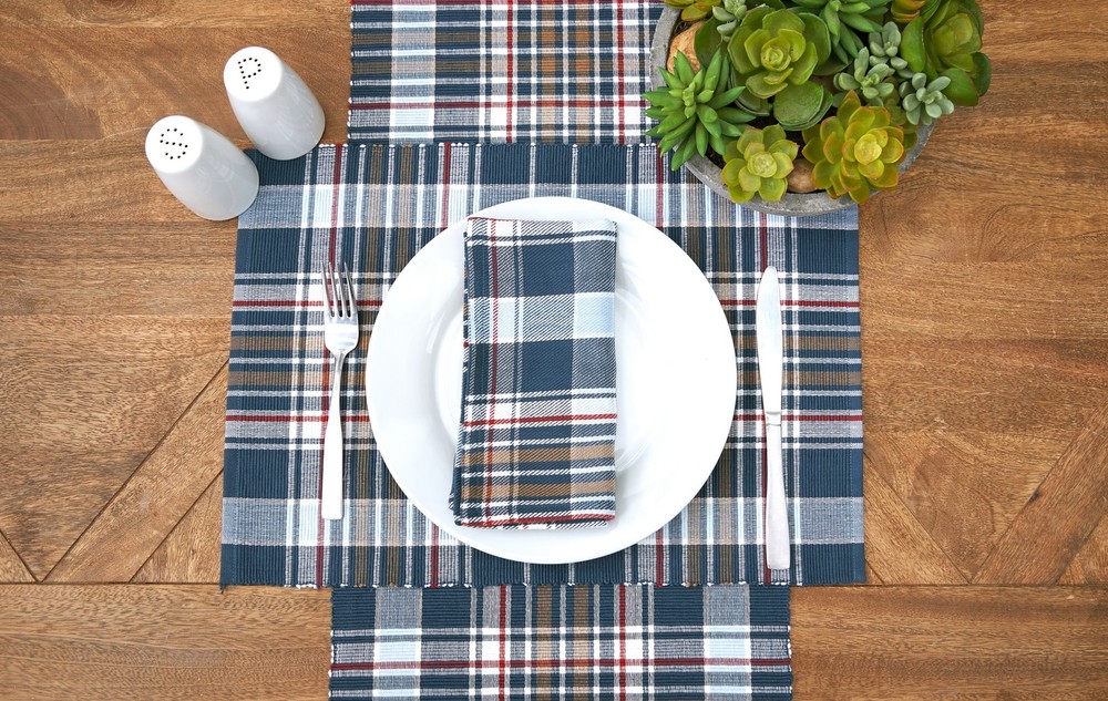 Lawson Lake Plaid Table Runner 13" x 72"