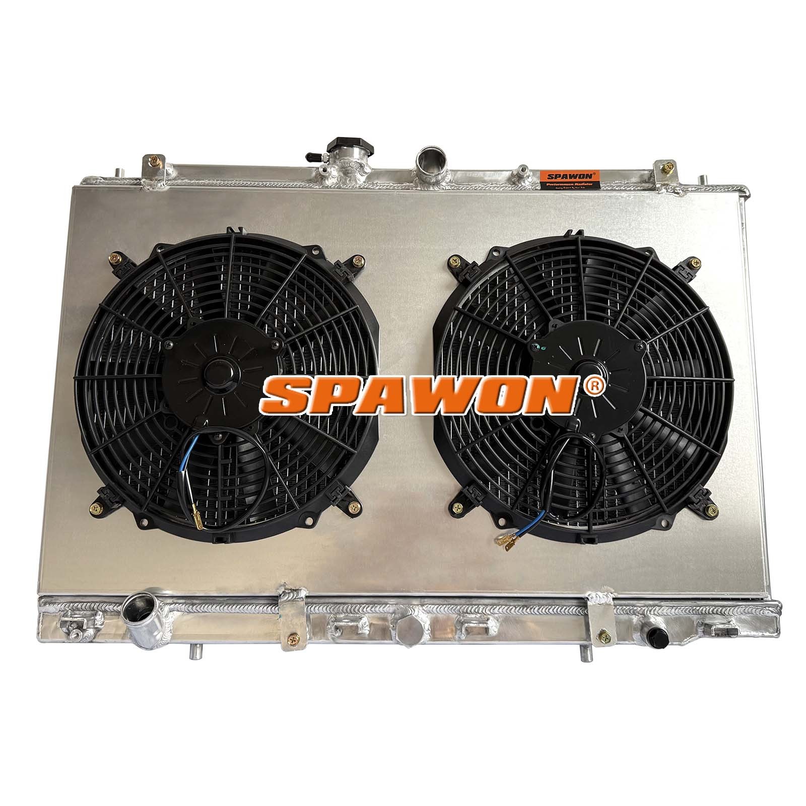 MT For Acura CL TL Premium Type-S V6 3.2L 01-03 Aluminum Radiator+Fan Shroud
