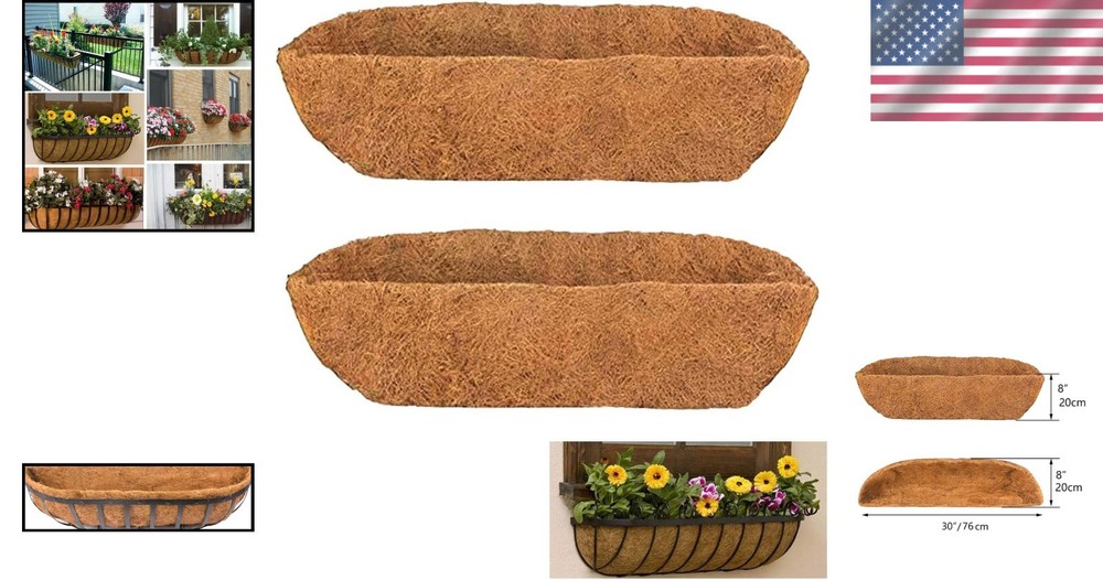 Set of 2 Replacement Coco Liners for 30" Planters