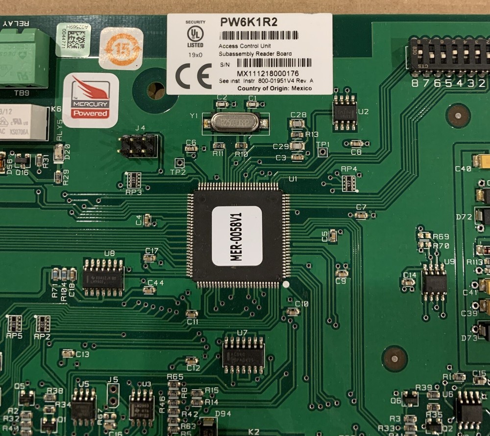 Honeywell Security PW6K1R2 Access Control Unit Reader Board