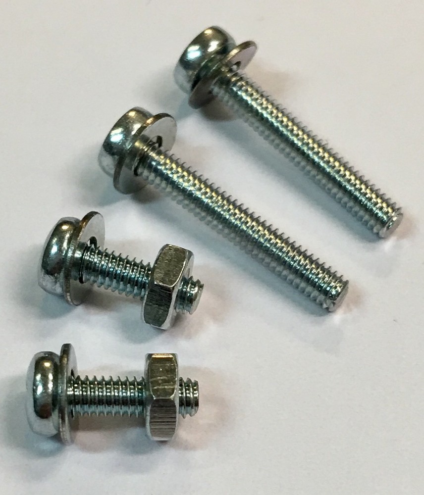 Headshell Cartridge Mounting Screws Washers Nuts Hardware Turntable Kit 10pc set