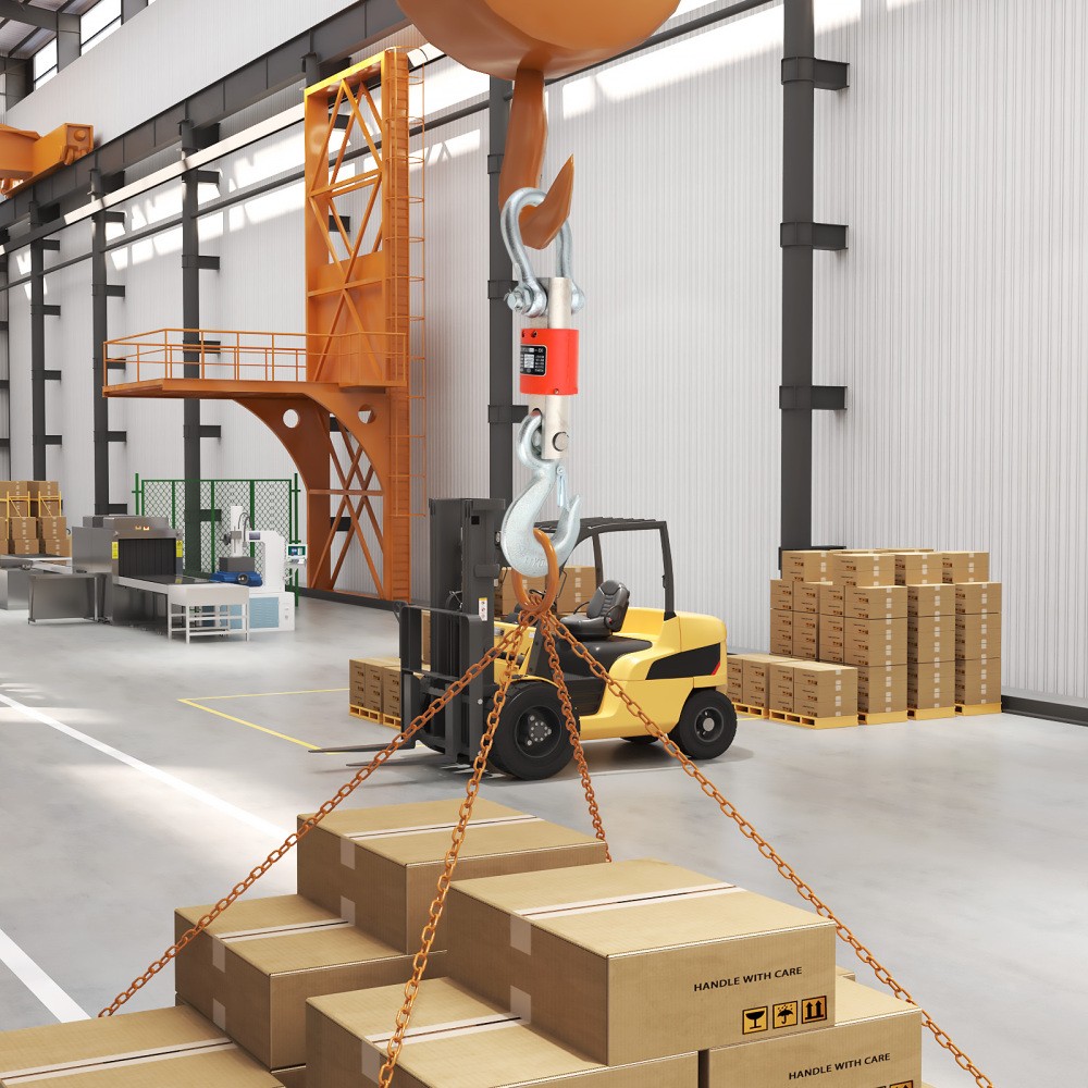 10T Wireless Remote Digital Electronic Hanging Crane Scale with Handheld Meter