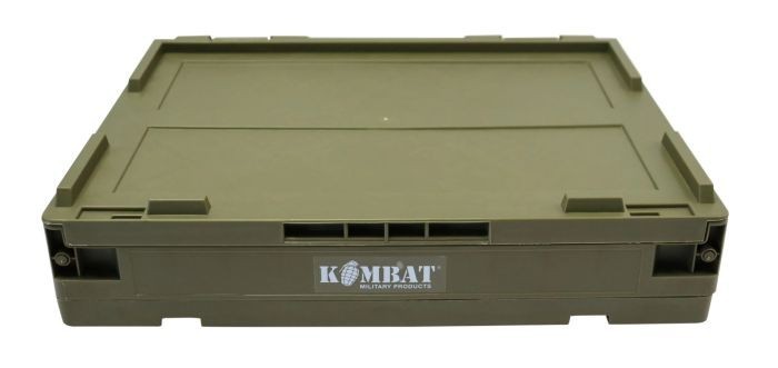 Kombat Military Folding Storage Box Plastic Green Fold compact Box