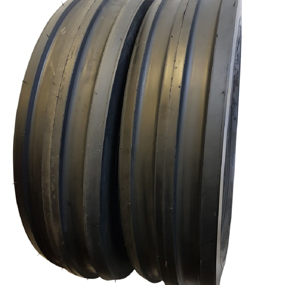 7.50-16 (2 TIRES + 2 TUBES) 8 PLY ROAD CREW KNK-35 3-Rib Farm Tractor 7.50x16