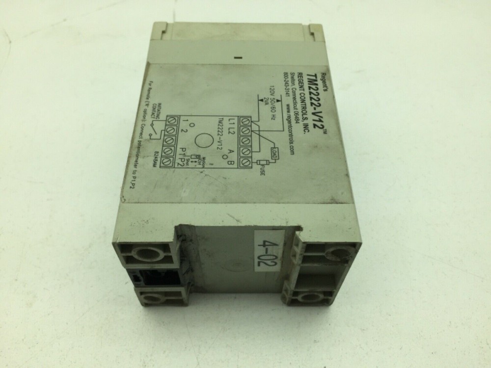 Regent Controls TM2222-V12 Solid State Timer 120V