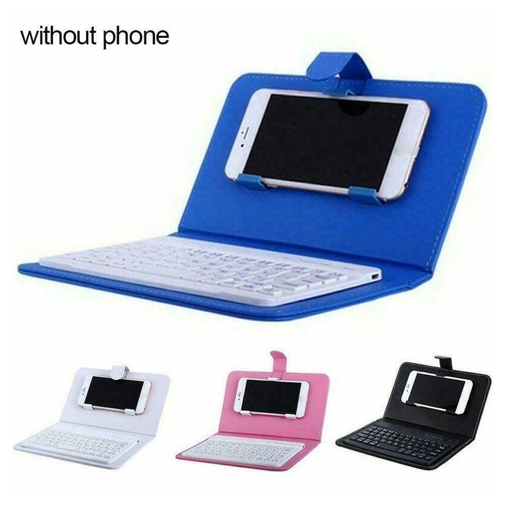 Wireless Bluetooth Keyboard Case Stand Cover For iPhone/Android Phone Leather US